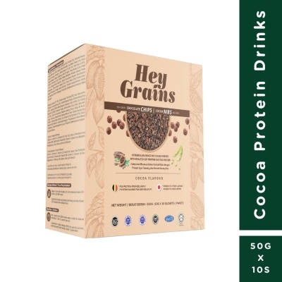 HEY GRAINS Cocoa Protein Drinks 10s