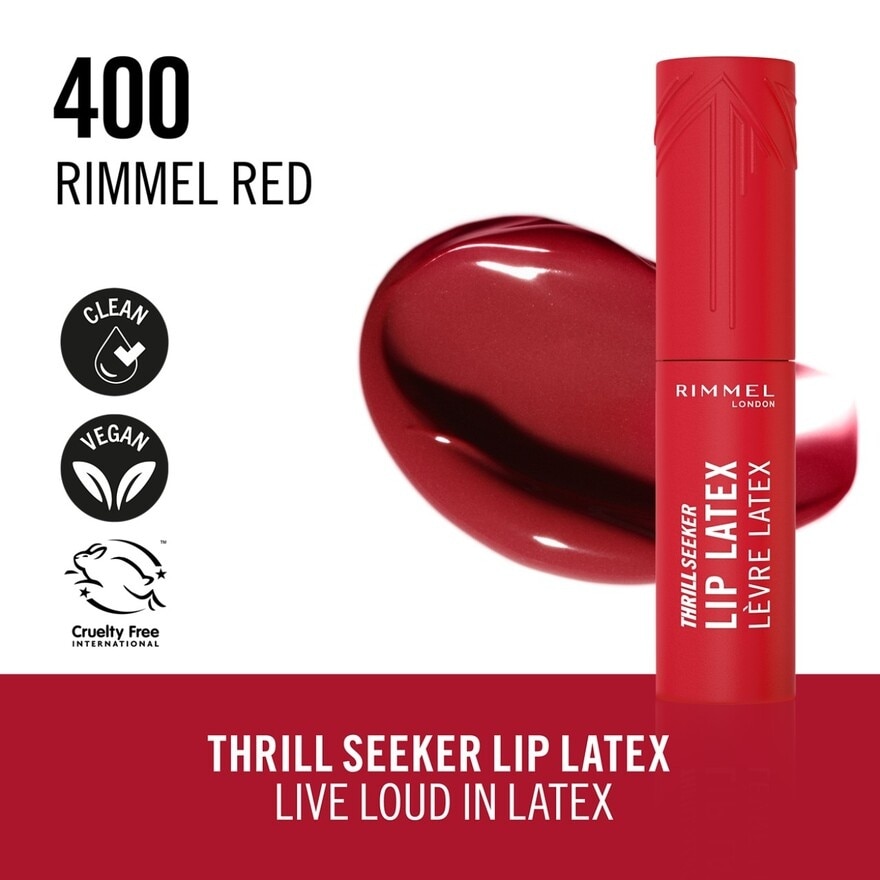 Thrill Seeker Lip Latex 400 Rimmel Red