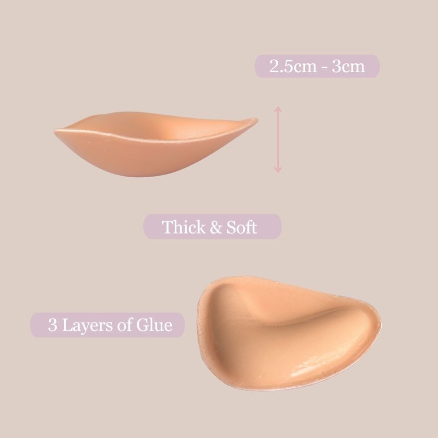 Double-Sided Adhesive Nude Bra (Size B-E)