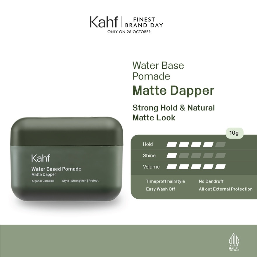 Matte Dapper Water Based Pomade 70g