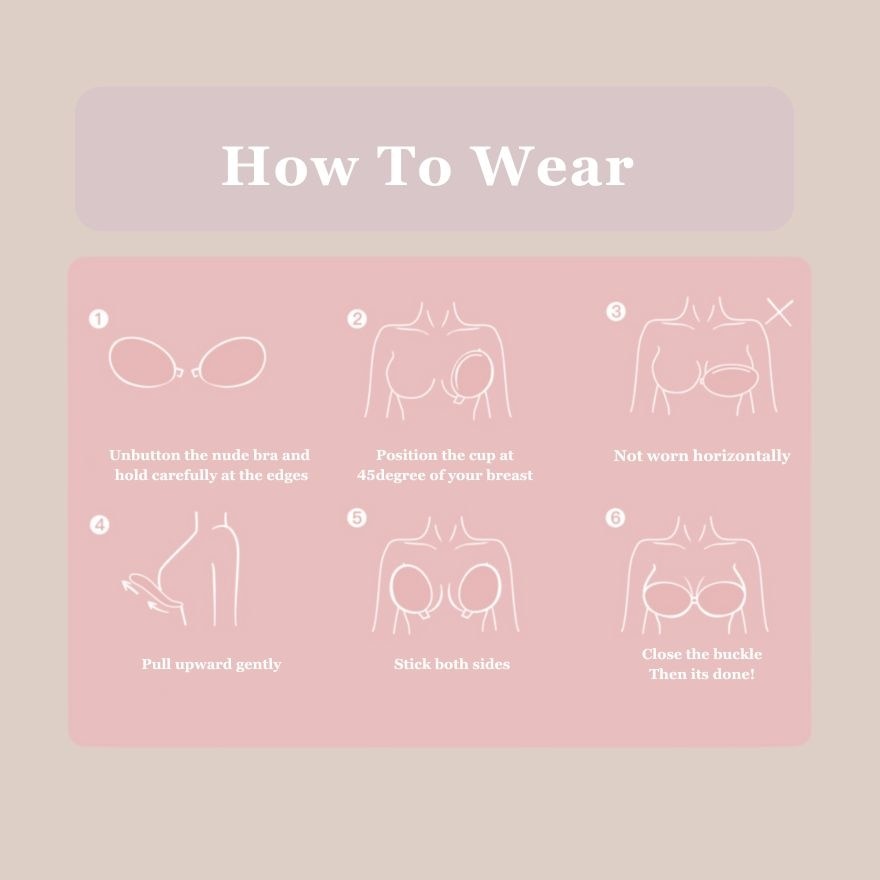 Push-Up Nude Bra (Size D/E)