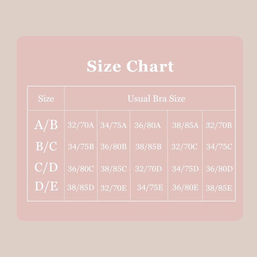 Push-Up Nude Bra (Size D/E)