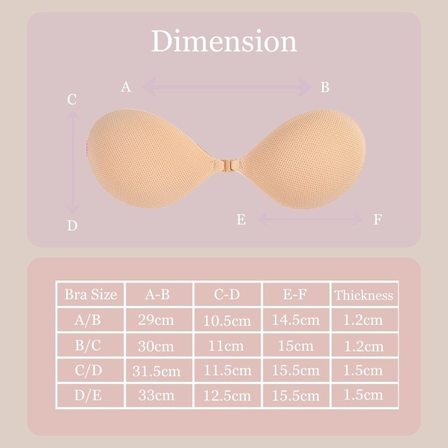 Push-Up Nude Bra (Size D/E)