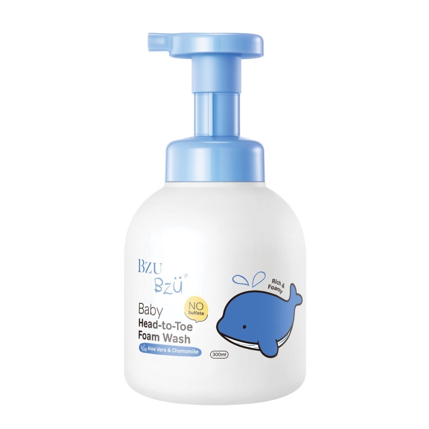 Baby Head-to-Toe Foam Wash (Aloe Vera & Chamomile) 300ml