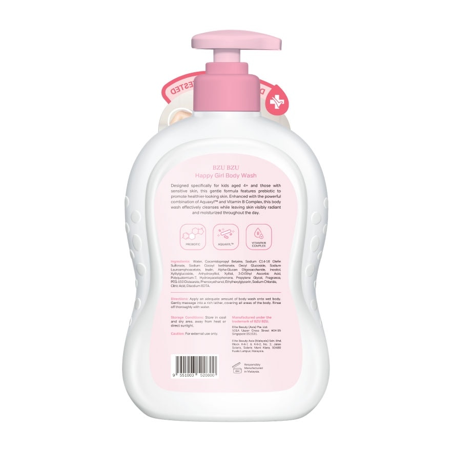 Happy Girl Body Wash 600ml