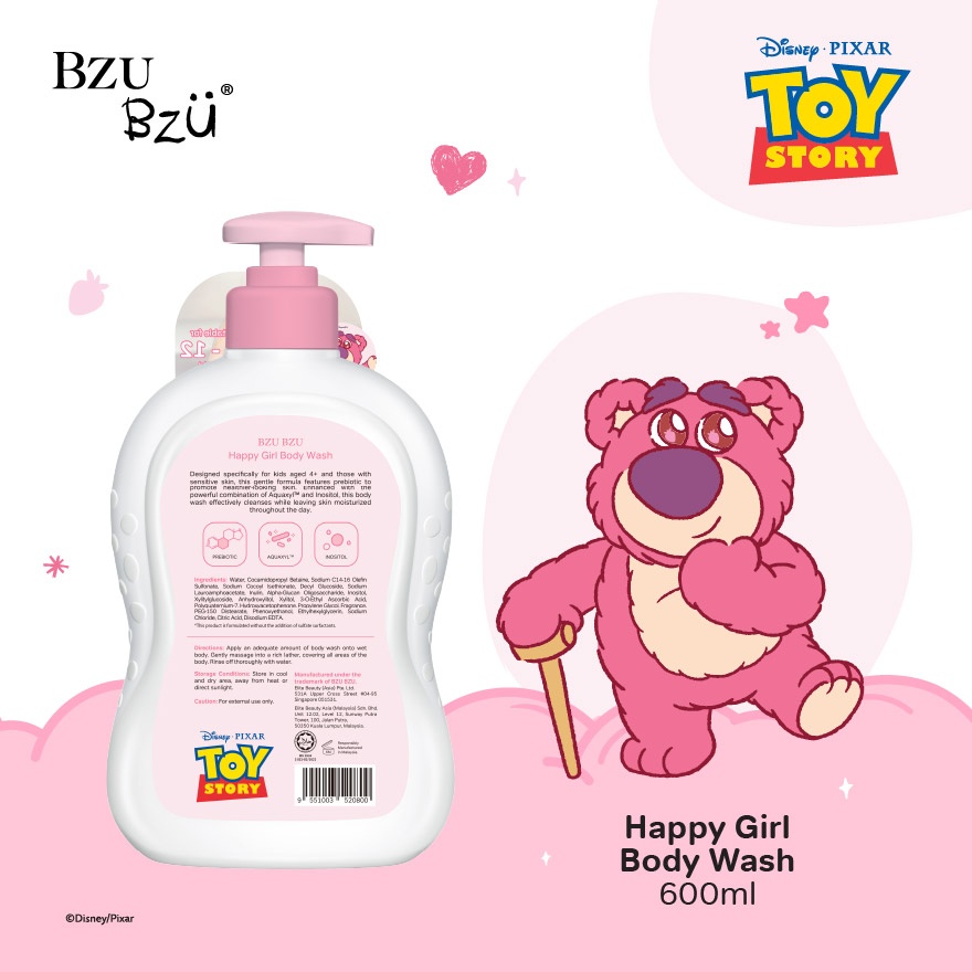 Happy Girl Body Wash 600ml