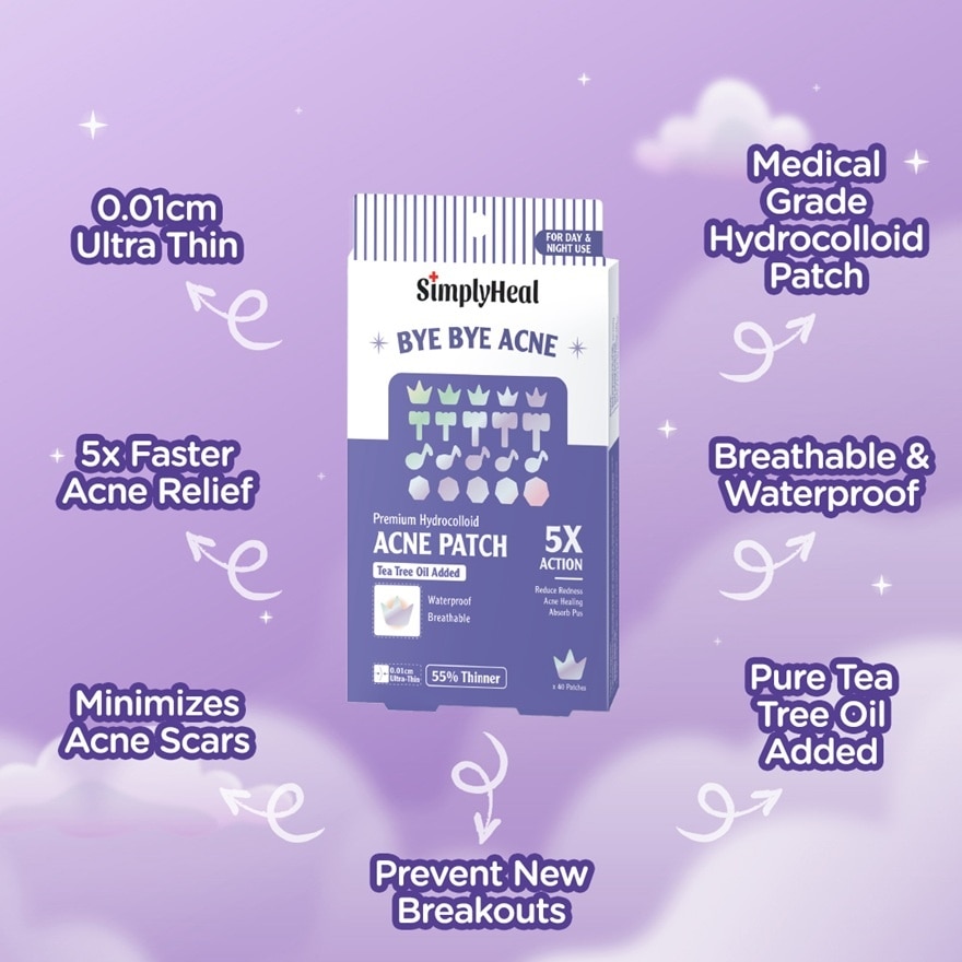 K Popsicle Day & Night Premium Hydrocolloid Acne Patch 40s