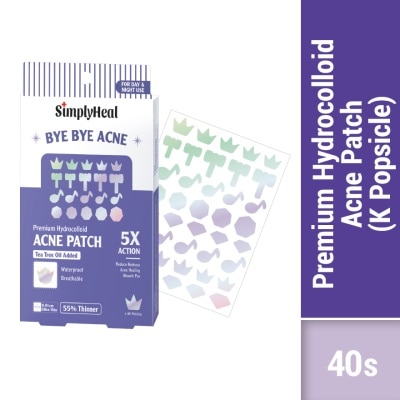 SIMPLYHEAL K Popsicle Day & Night Premium Hydrocolloid Acne Patch 40s