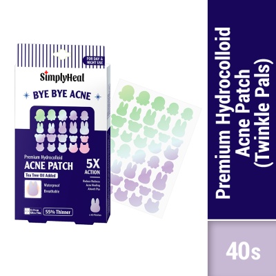 SIMPLYHEAL - Twinkle Pals Day & Night Premium Hydrocolloid Acne Patch 40s image