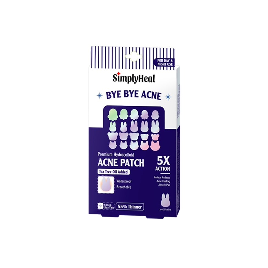 Twinkle Pals Day & Night Premium Hydrocolloid Acne Patch 40s