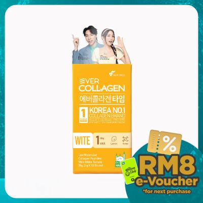 EVER COLLAGEN Collagen Wite Lemon Flavored 3g x 10s