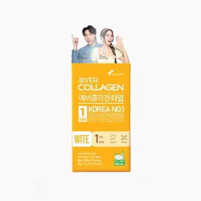 EVER COLLAGEN Collagen Wite Lemon Flavored 3g x 10s