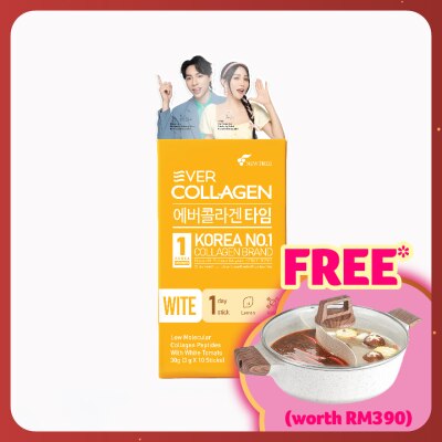 EVER COLLAGEN Collagen Wite Lemon Flavored 3g x 10s