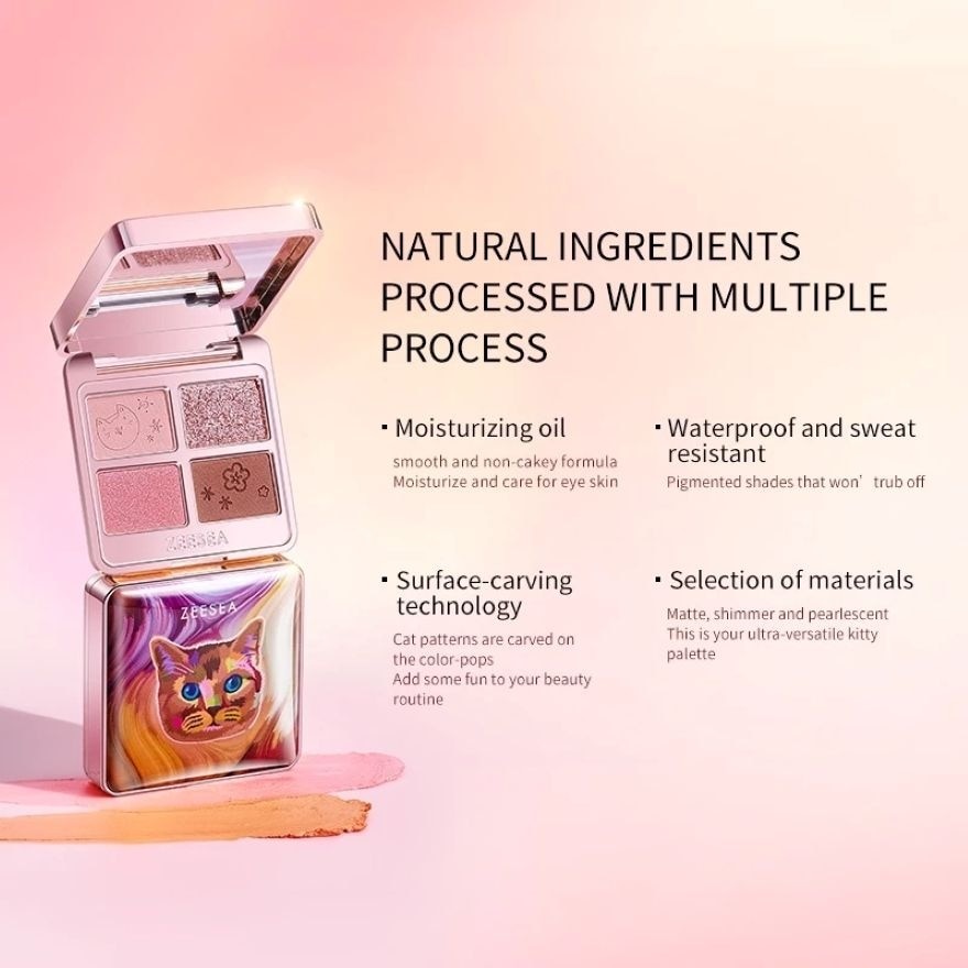 Tipsy Kitty Eyeshadow Quad 06 Ordinary Love