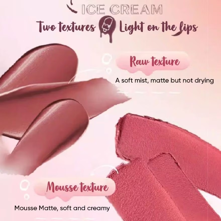 Ice Cream Lip Glaze Velvet Matte Lipstick C21