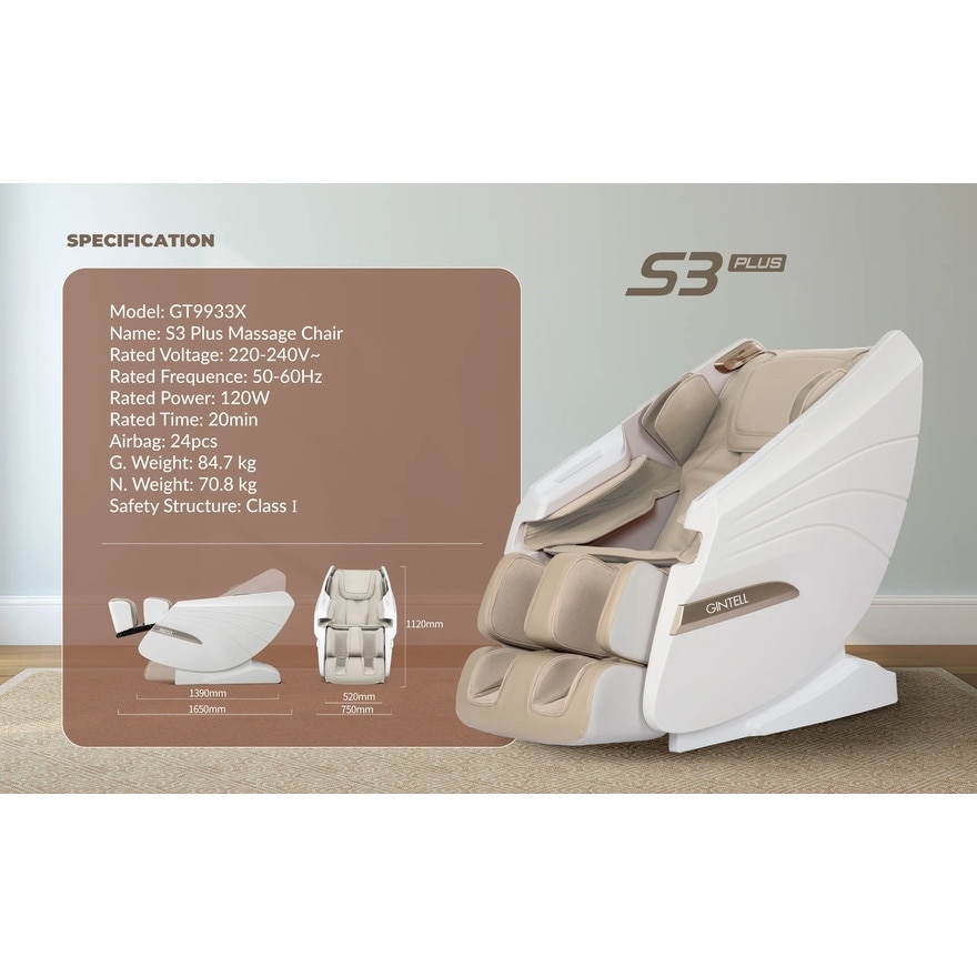 S3 Plus Massage Chair GT9933X