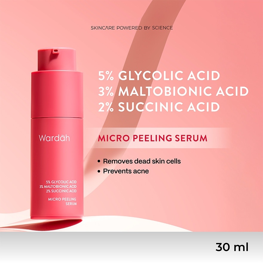 5% Glycolic Acid 3% Maltobionic Acid 2% Succinic Acid Micro Peeling Serum 20 ml