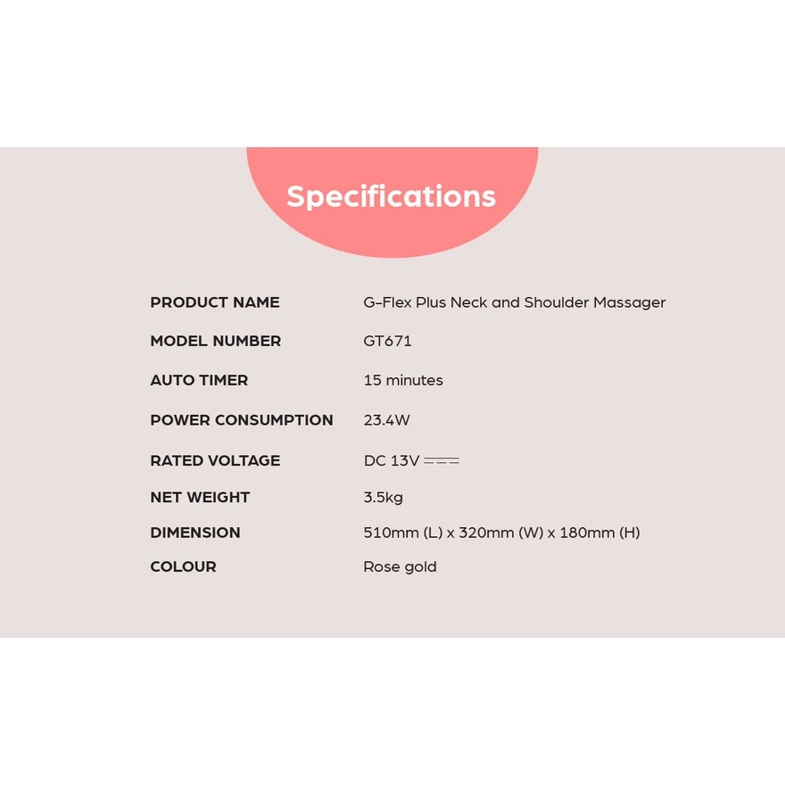 G Flex Plus Neck and Shoulder Massager