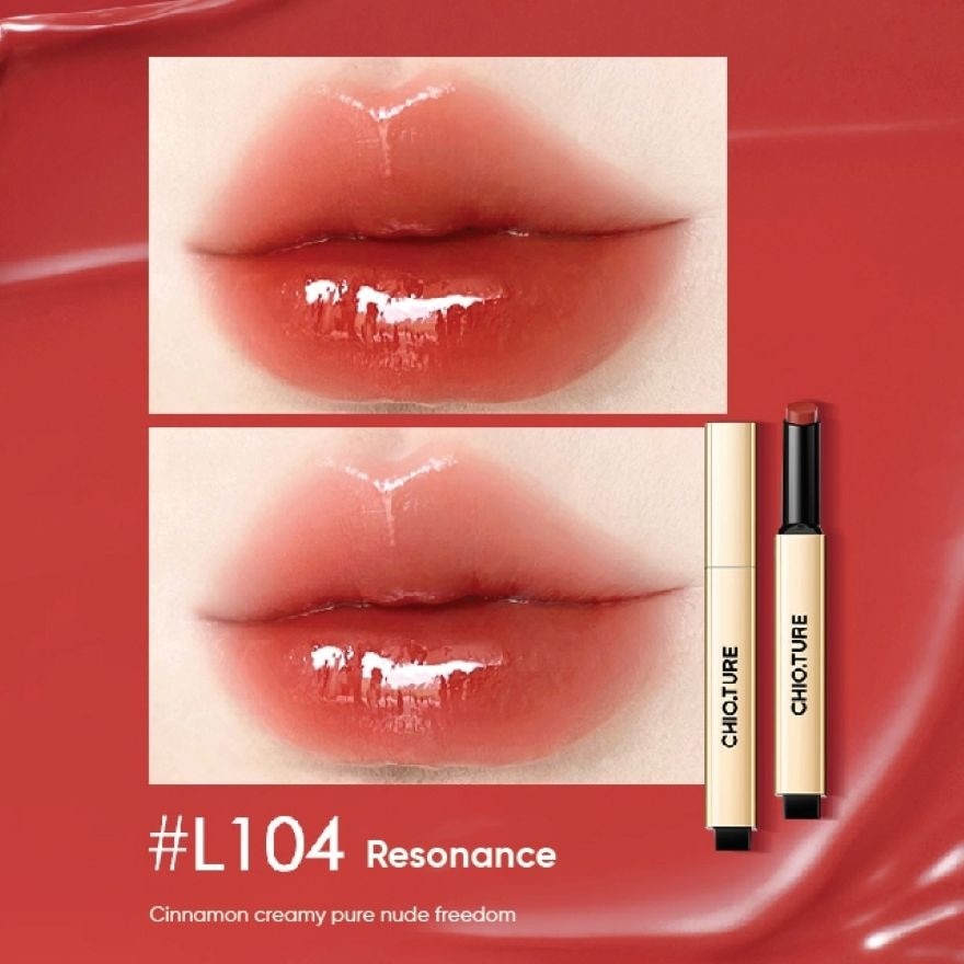 Solid Lip Gloss Small Gold Tube Lipstick L104