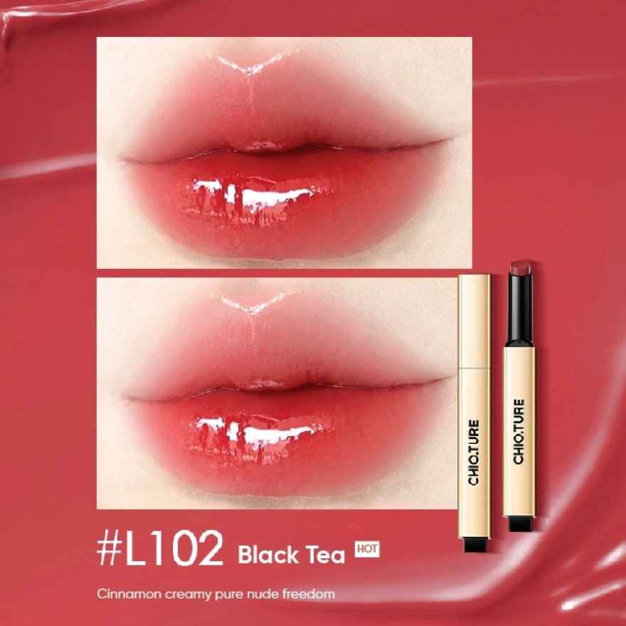 Solid Lip Gloss Small Gold Tube Lipstick L102 image