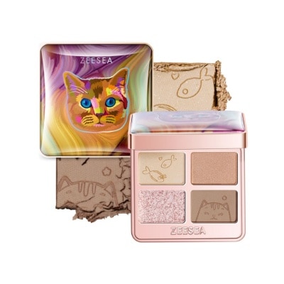 ZEESEA Tipsy Kitty Eyeshadow Quad 01 Milk Tea