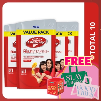 LIFEBUOY Bodywash Refill Total 10 Bundle of 4 x 800 ml