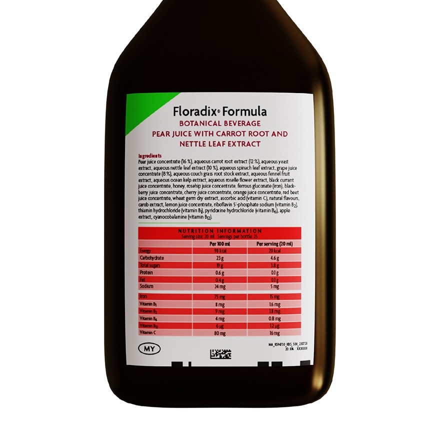 Floradix Formula Botanical Beverage 500ml