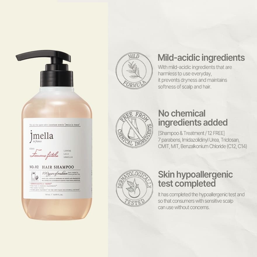 Femme Fatale Hair Shampoo 500ml
