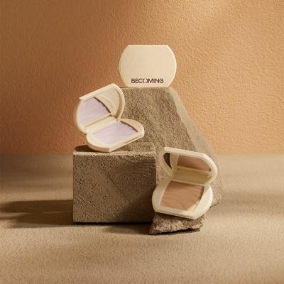 BECOMING Translucent Pressed Powder 02 Light Beige