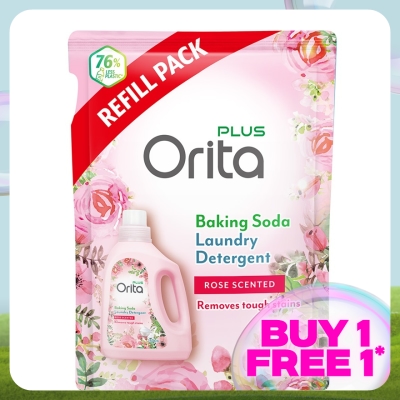 ORITA - Baking Soda Laundry Detergent Rose Refill Pack 1200G