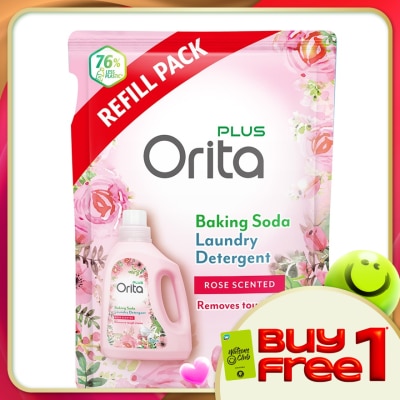 ORITA - Baking Soda Laundry Detergent Rose Refill Pack 1200G