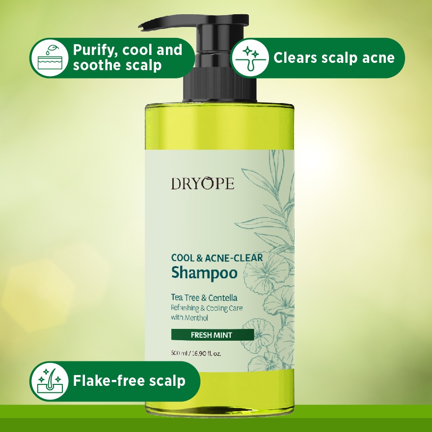 Cool & Acne Clear Shampoo Fresh Mint 500ml image