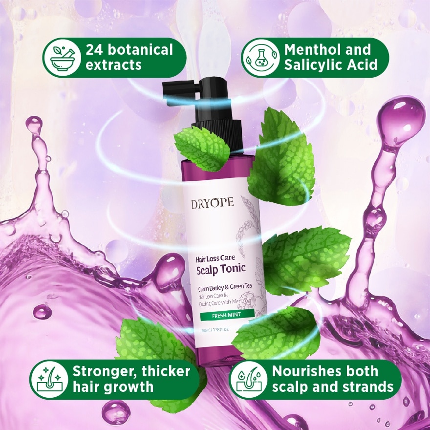 Green Barley Hair Loss Care Scalp Tonic Fresh Mint 100ml