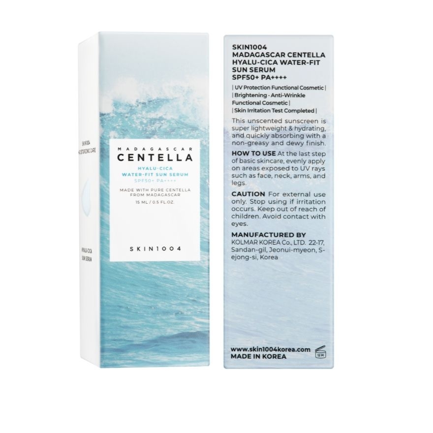 Madagascar Centella Hyalu Cica Water Fit Sun Serum 15ml