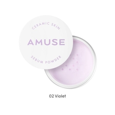 AMUSE  Ceramic Skin Sebum Powder 02 Violet