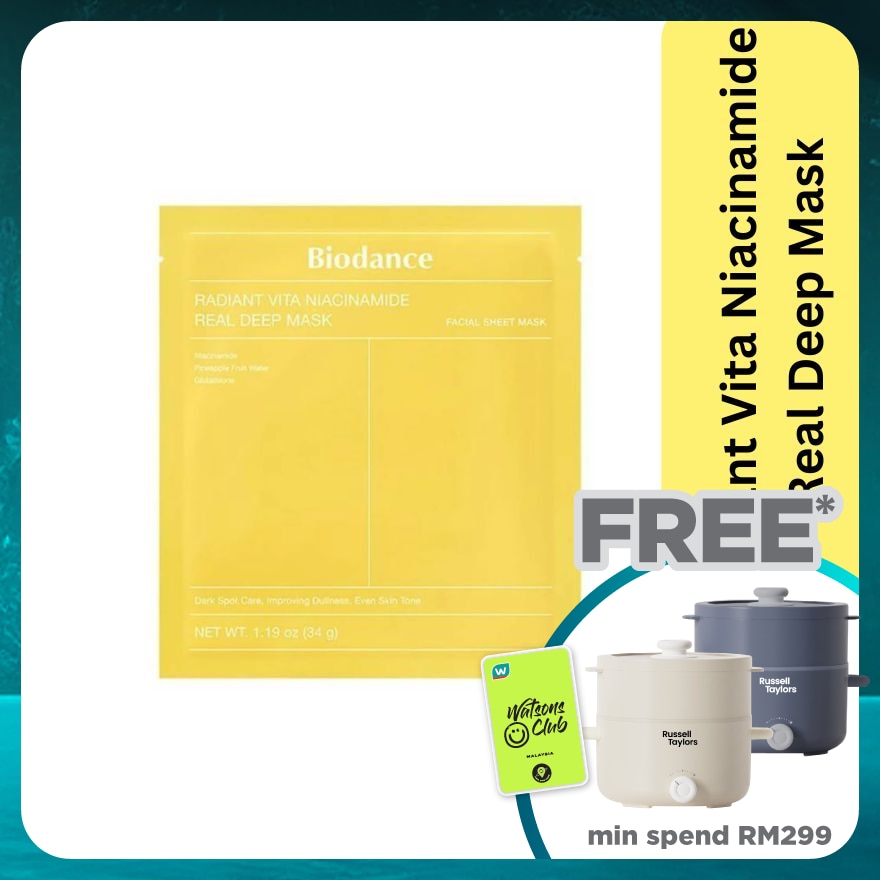 Radiant Vita Niacinamide Real Deep Mask 1s
