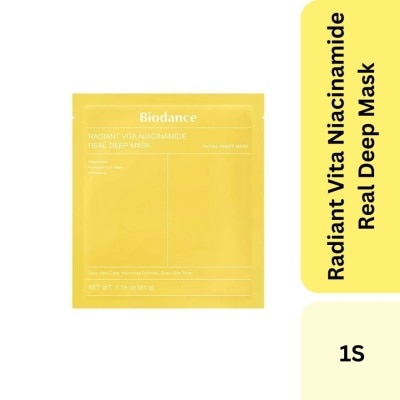 BIODANCE Radiant Vita Niacinamide Real Deep Mask 1s