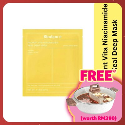 BIODANCE Radiant Vita Niacinamide Real Deep Mask 1s