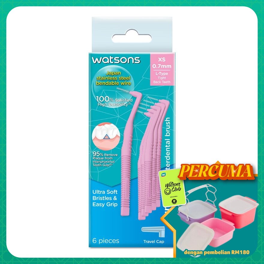 L Type 0.07mm Interdental Brushes 6's