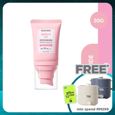 SKINTIFIC Bright Fit Serum Sunscreen SPF50 PA++++ 30g