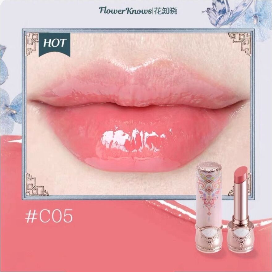 Butterfly Cloud Collar Collection Glossy Lipstick C05 Peach Blossom