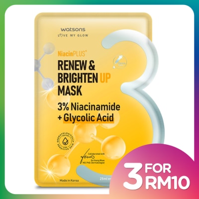 WATSONS Niacin Moist & Brighten Up Mask 1s