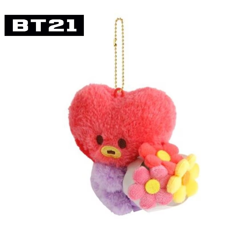 BTS-BT21 Plush Keyring Bouquet Tata 1S