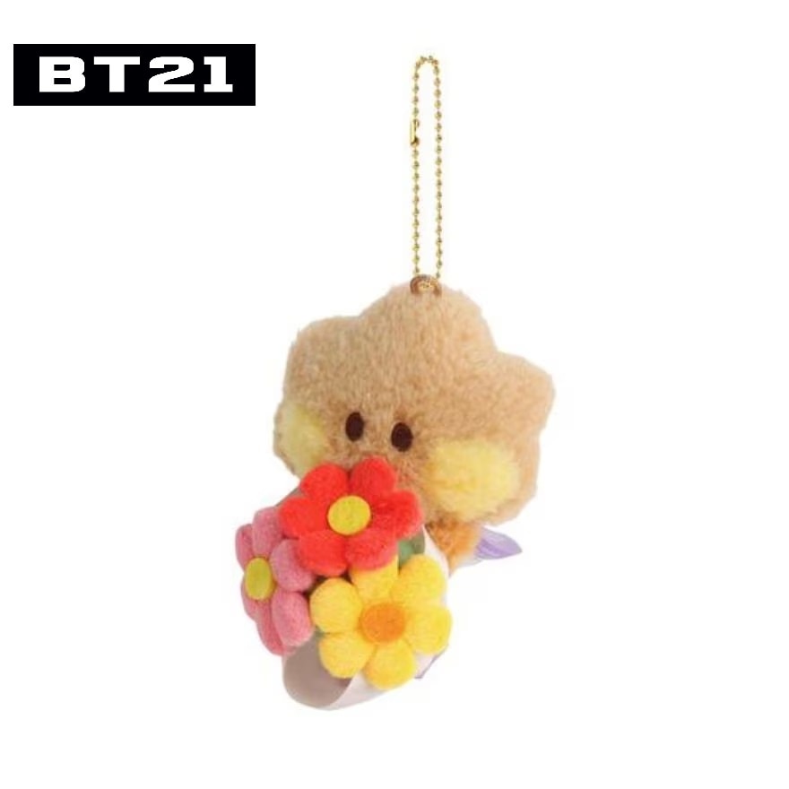 BTS-BT21 Plush Keyring Bouquet Shooky 1S