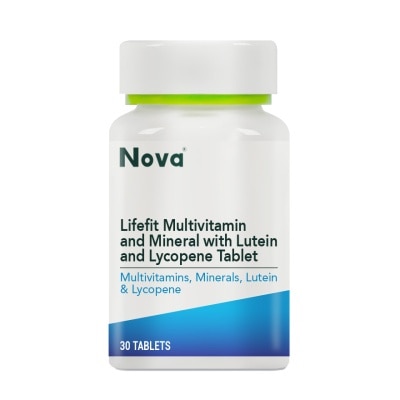 NOVA Lifefit Multivitamins and Minerals with Lutein and Lycopene Tablet 30s