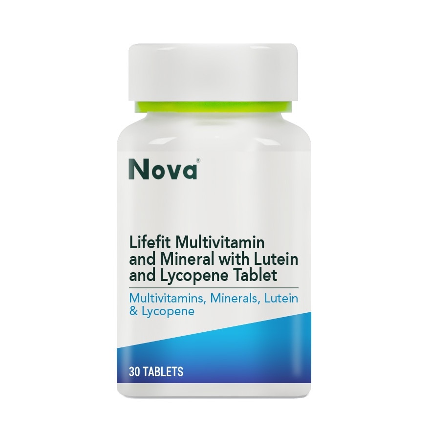 Lifefit Multivitamins and Minerals with Lutein and Lycopene Tablet 30s