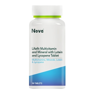 NOVA Lifefit Multivitamins and Minerals with Lutein and Lycopene Tablet 90s
