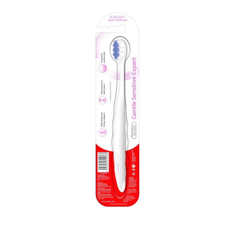 Colgate Gentle Sensitive Expert Toothbrush Ultra Soft 1s image
