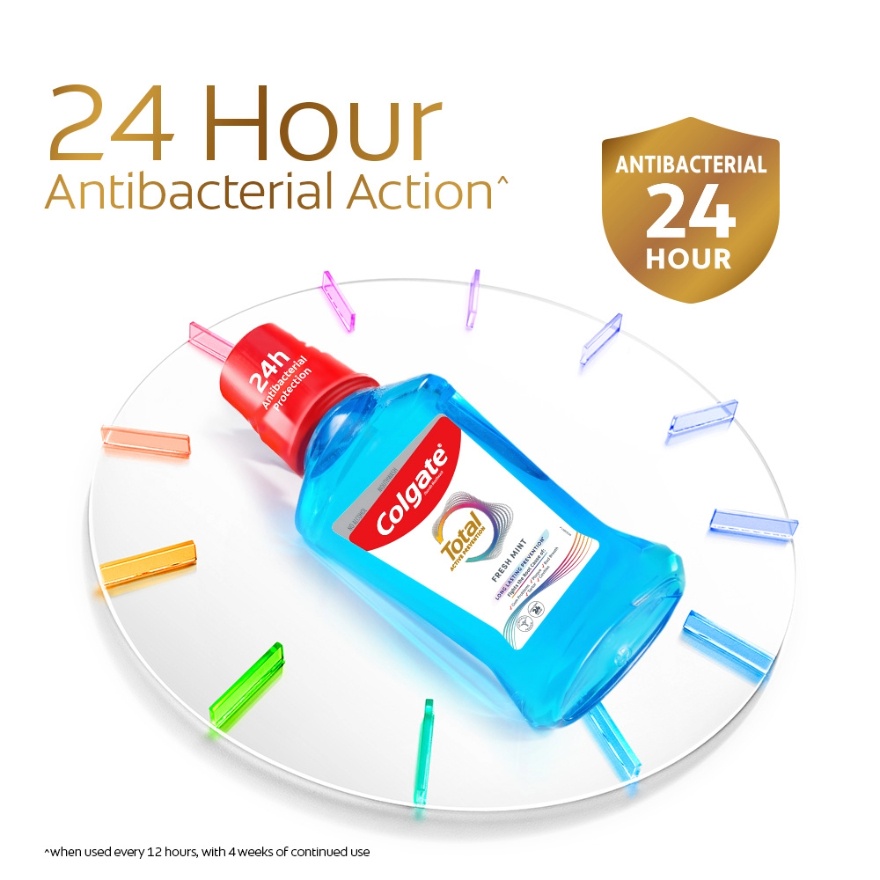 Colgate Total Active Prevention Mouthwash Fresh Mint 500ml image