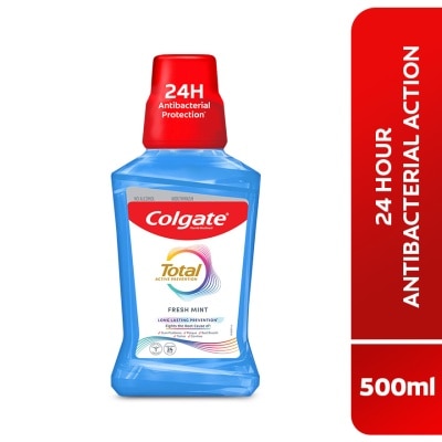 COLGATE Colgate Total Active Prevention Mouthwash Fresh Mint 500ml